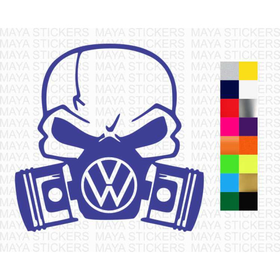Volkswagen decal sticker in custom colors and sizes