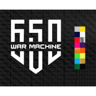 650 War machine logo stickers for Royal Enfield 650cc motorcycles