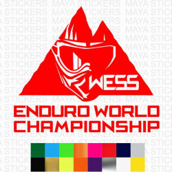 WESS World enduro Super series championship logo stickers for motorcycles and helmets