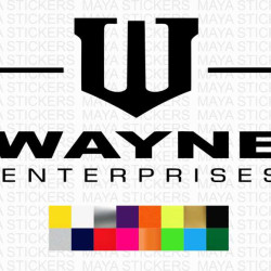 WAYNE Enterprises logo stickers for cars, bikes, laptops, wall and others