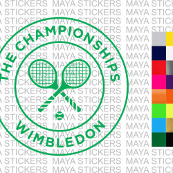 Wimbledon decal stickers for cars, laptops