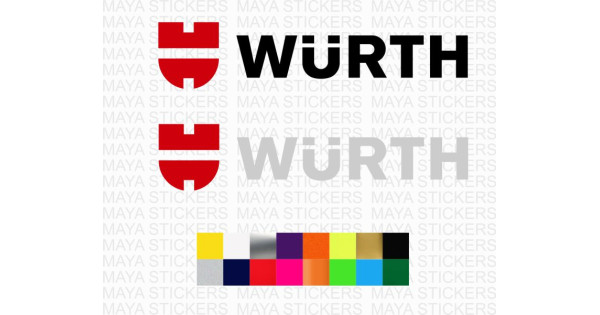 Wurth Industries logo decal stickers