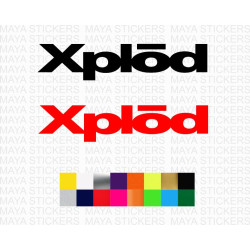 Sony Xplod text logo car stickers ( Pair of 2 )