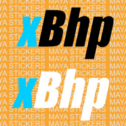 Xbhp logo stickers for Bikes / Motorcycles ( Pair of 2 stickers )