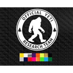 Official yeti research team decal sticker for cars, bikes, laptops