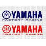 Yamaha factory racing logo decal stickers for motorcycles ( Pair of 2 )
