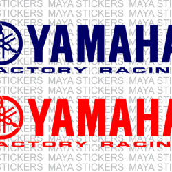 Yamaha factory racing logo decal stickers for motorcycles ( Pair of 2 )