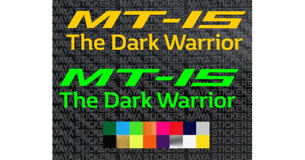 Yamaha MT15 logo sticker in custom colors and sizes