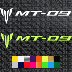 Yamaha MT 09 logo stickers for bikes and helmets ( Pair of 2 )