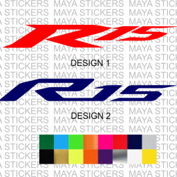 Yamaha R15 logo stickers for bikes and helmets ( Pair of 2)