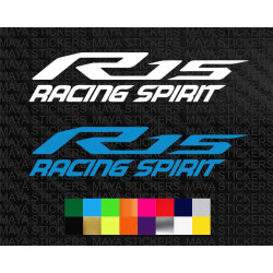 Yamaha R15 Racing spirt sticker for bikes and helmets