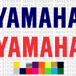 Yamaha text logo bike stickers ( Pair of 2 )