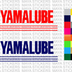 Yamalube logo bike stickers( Pair of 2 stickers ) 