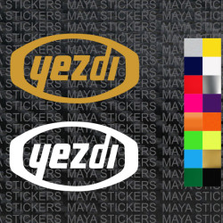 Yezdi old  logo bike sticker ( 2 stickers)