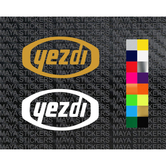 Yezdi old  logo bike sticker ( 2 stickers)