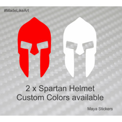 Sparta helmet decal / sticker for cars, bikes, laptop and mobile