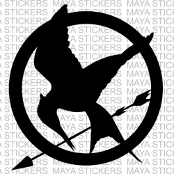Hunger games Mocking jay logo stickers for Cars, Bikes, Laptop