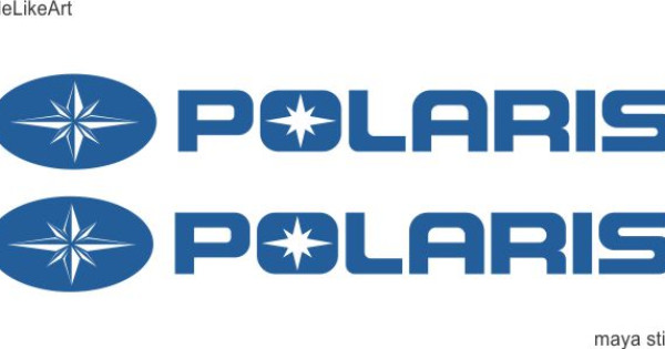 Polaris logo decal buy online India - Pair of 2 logo stickers