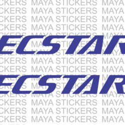 Ecstar logo stickers / decals for Suzuki Bikes ( Pair of 2 stickers ) 