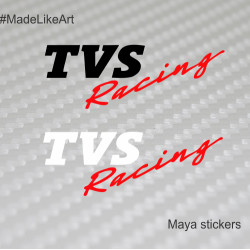 TVS Racing logo stickers for TVS bikes and helmet 