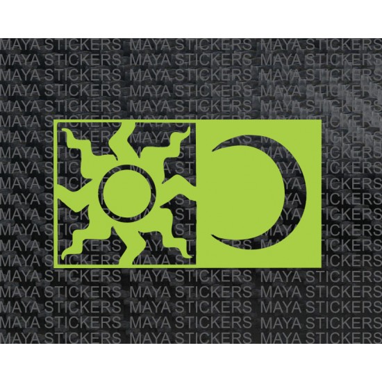 Valentino Rossi Sun and Moon helmet motif sticker