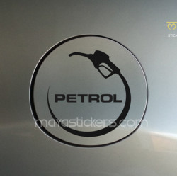 Unique petrol fuel cap sticker / decal for all petrol Cars 