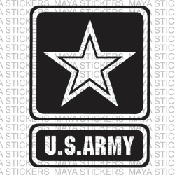 US Army logo decal sticker for Cars, Bikes, Laptop. 