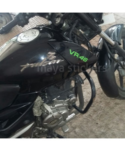 Valentino Rossi vr46 sticker on Bajaj Pulsar 150