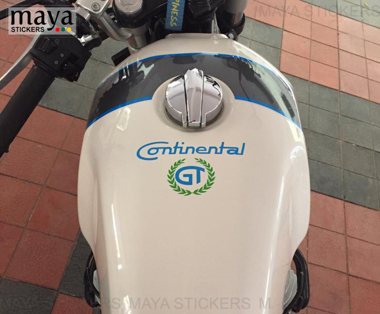 continental gt logo on royal enfield continental tank top