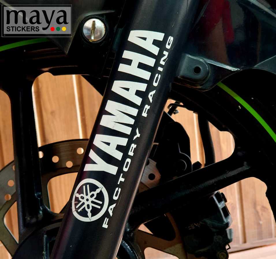 yamaha factory racing logo fork sticker