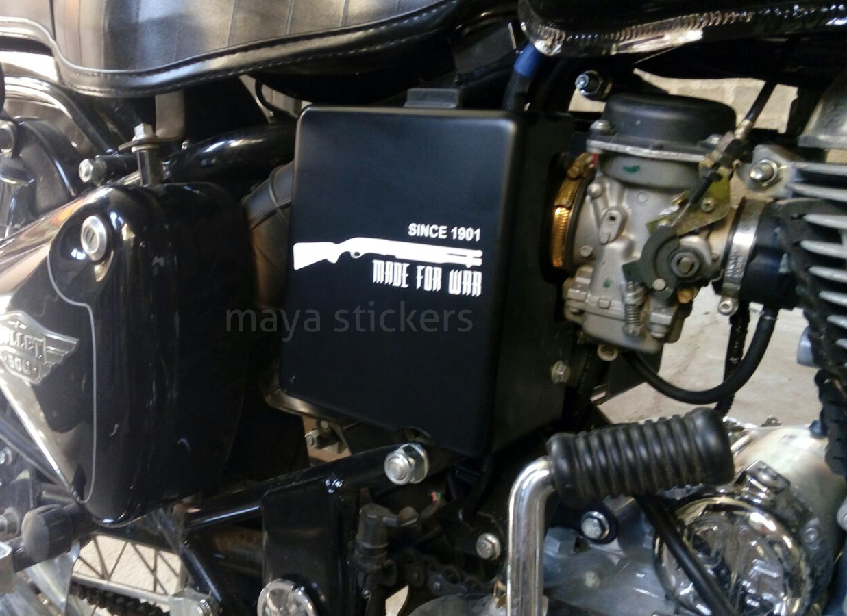 Royal Enfield Bullet sticker works